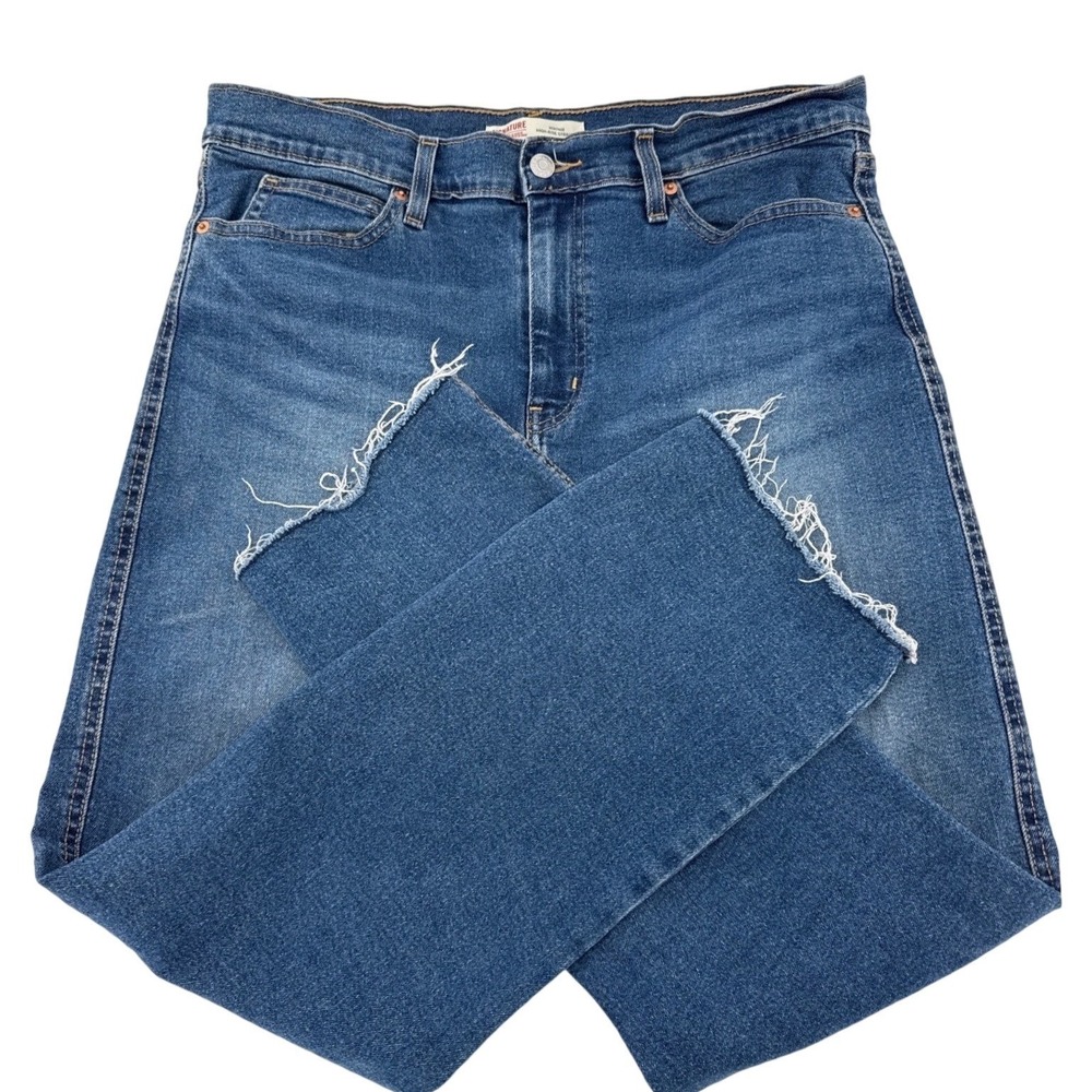 Signature by Levi Strauss Heritage High-Rise Straight Jeans Womens 14 W32